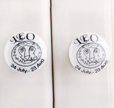 Leo Flat Ceramic Knob